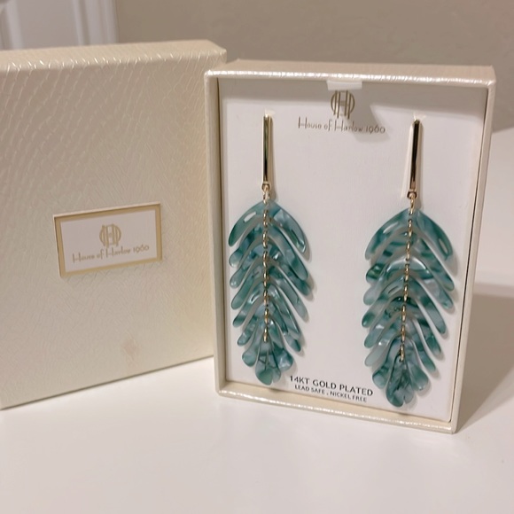 House of Harlow Palm Earrings - Picture 1 of 2